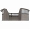 Linea Italia Reception Desk 11.1 ft D X 46 in H, 11.8 ft W X Thermofused Laminate, Clear, Ash ZUD319 - alternate 5